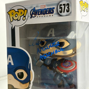 Funko POP! Avengers #573 Captain America Signed by Chris Evans w/ COA FRENLY BRICKS - Open 7 Days