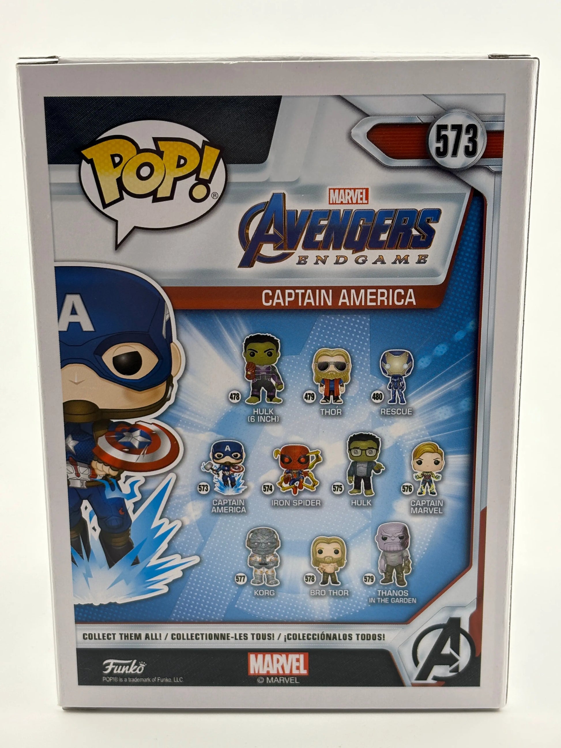 Funko POP! Avengers #573 Captain America Signed by Chris Evans w/ COA FRENLY BRICKS - Open 7 Days