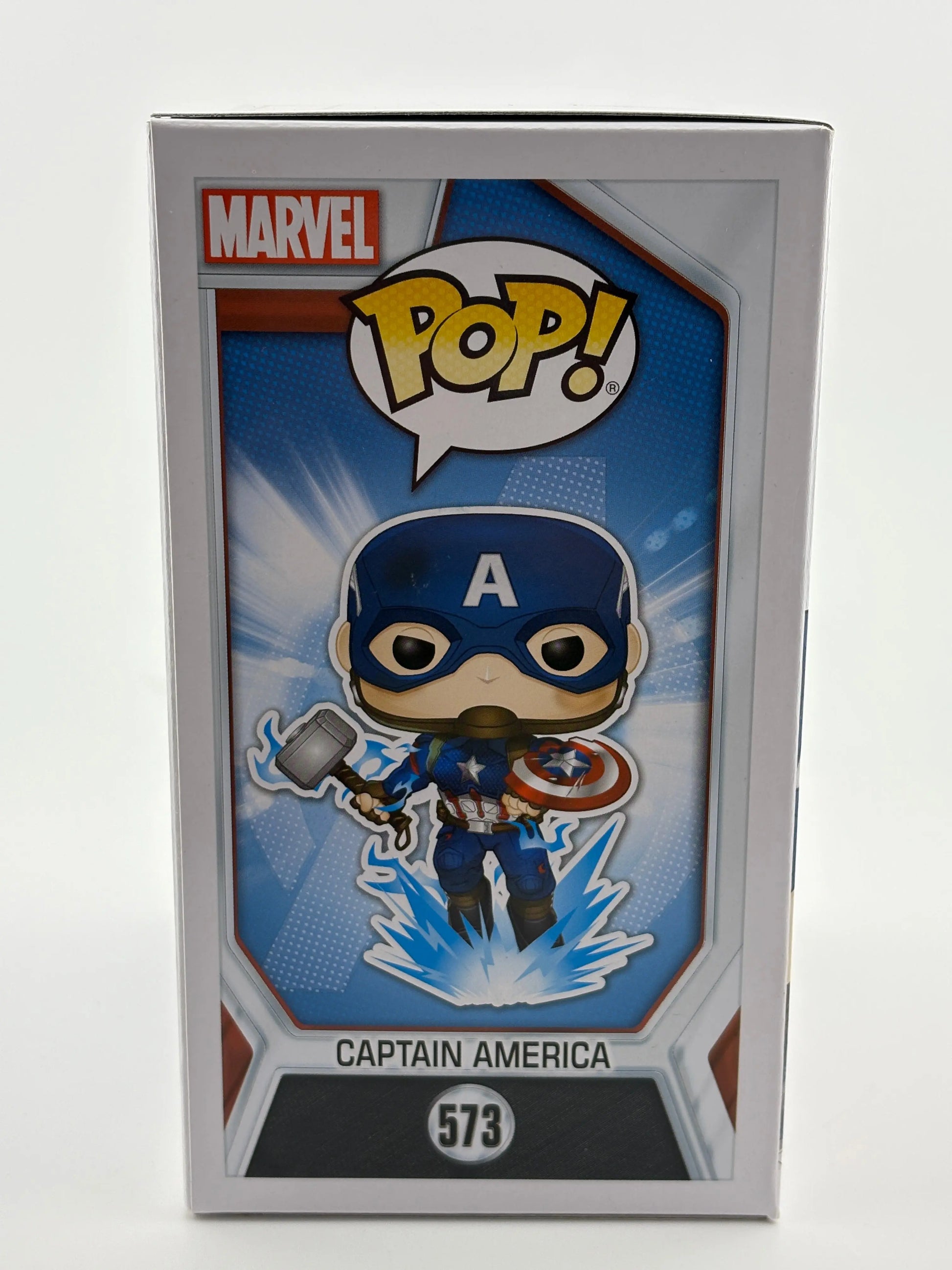 Funko POP! Avengers #573 Captain America Signed by Chris Evans w/ COA FRENLY BRICKS - Open 7 Days