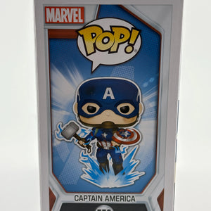 Funko POP! Avengers #573 Captain America Signed by Chris Evans w/ COA FRENLY BRICKS - Open 7 Days