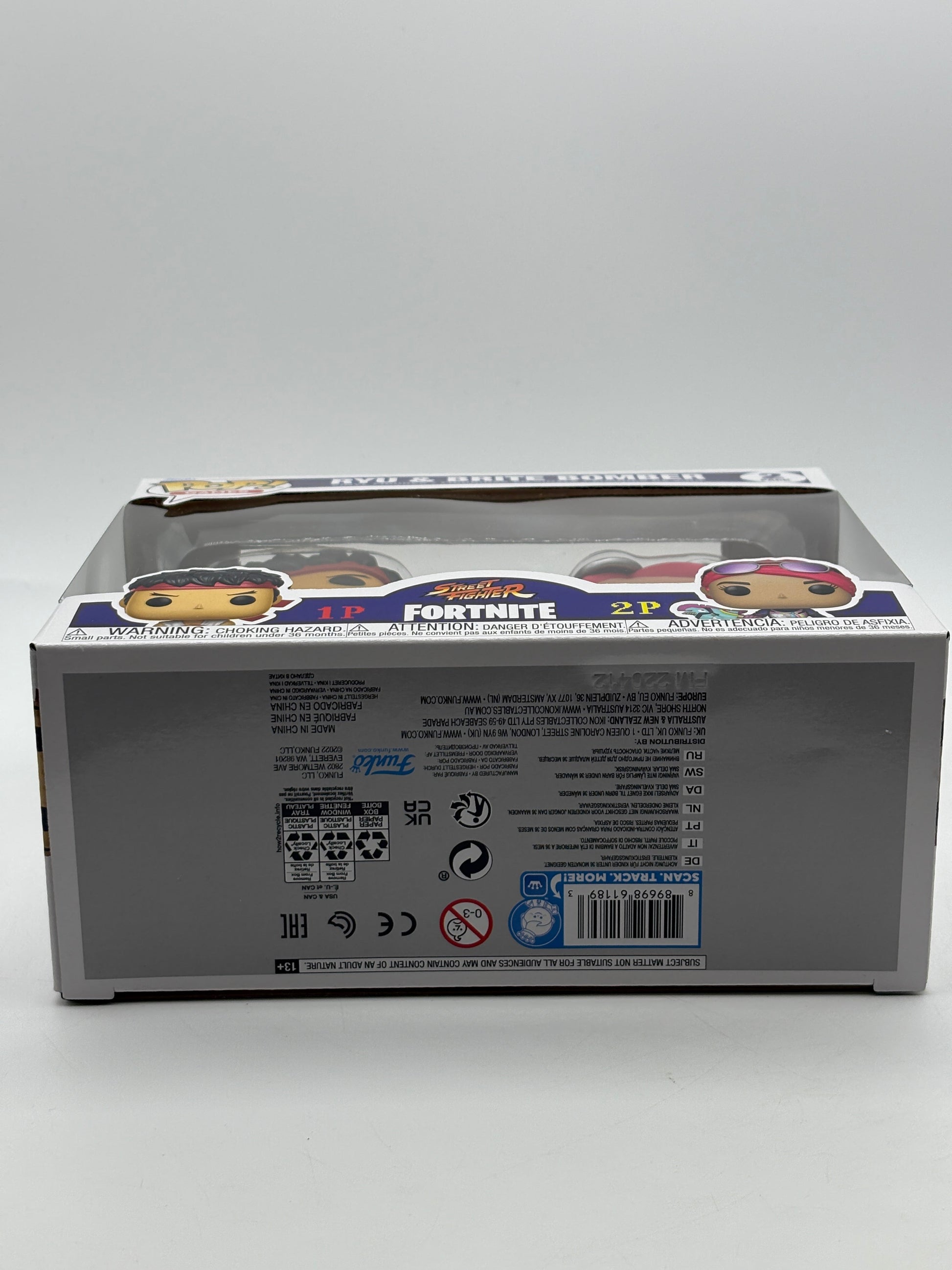 Funko POP! Games Street Fighter Fortnite Ryu & Brite Bomber 2 Pack FRENLY BRICKS - Open 7 Days