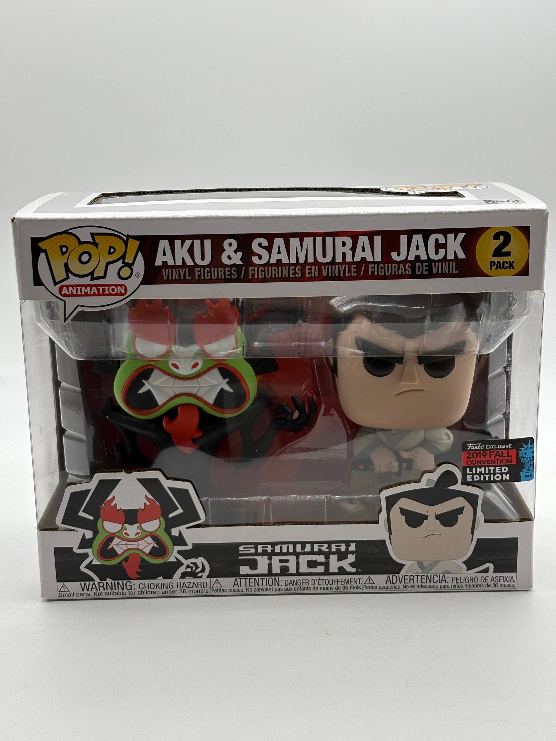 Funko POP! Animation Samurai Jack 2 Pack Aku & Samurai Jack 2019 Fall FRENLY BRICKS - Open 7 Days