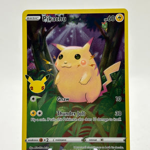Pokemon TCG Celebrations 25th - Pikachu Full Art 005/025 NM FRENLY BRICKS - Open 7 Days