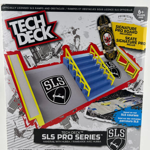 Tech Deck SLS Pro Series Handrail with Hubba incl. Signature Primitive Pro Board FRENLY BRICKS - Open 7 Days
