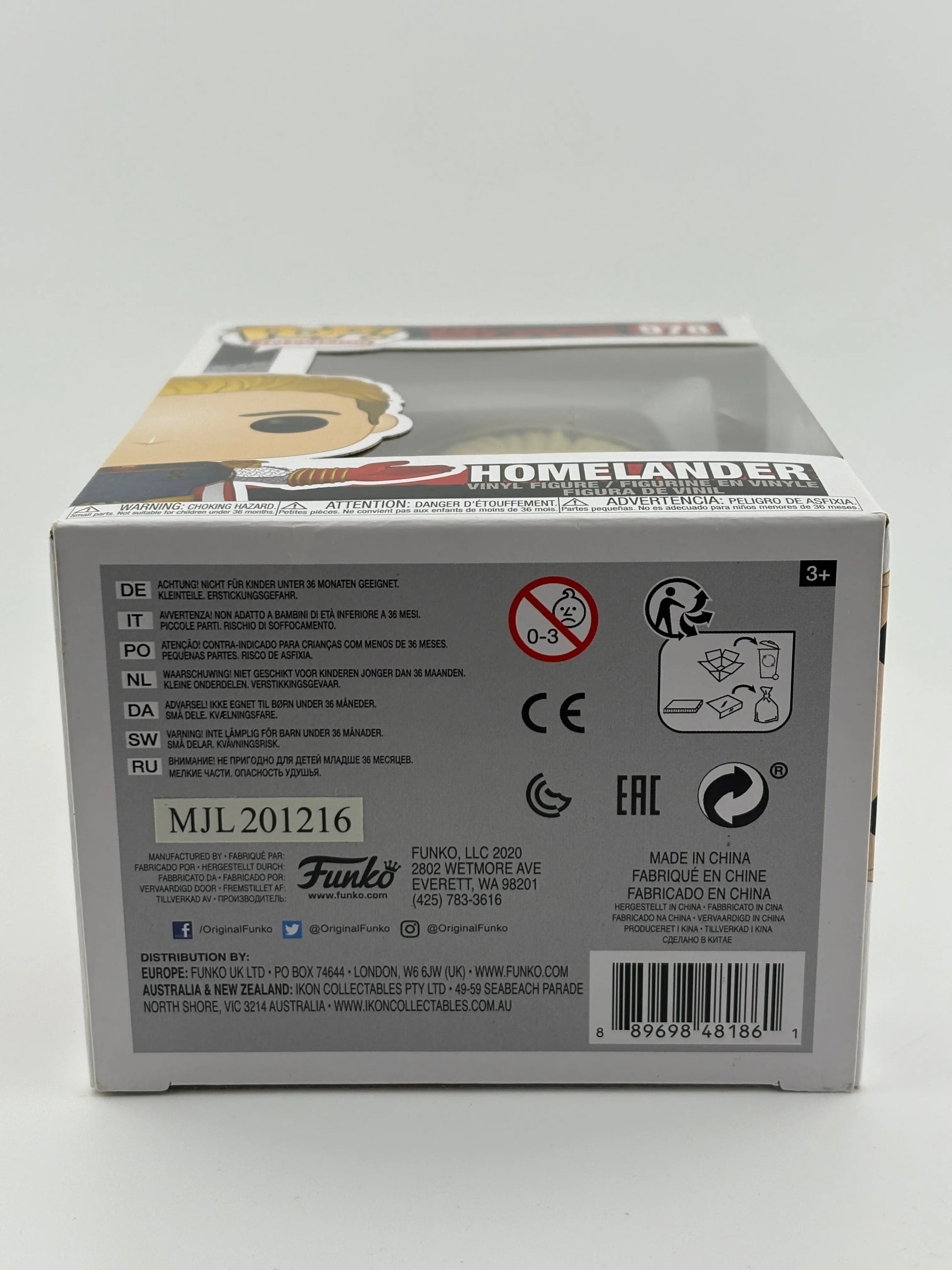 Funko Pop! TV: The Boys - Homelander Pop Vinyl Figure #978 FRENLY BRICKS - Open 7 Days