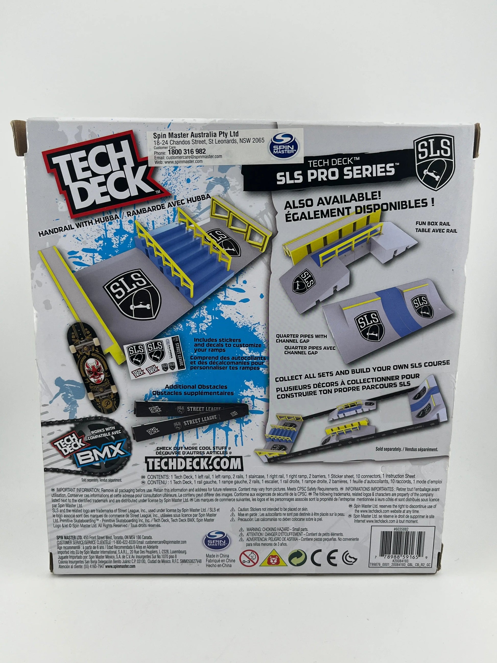 Tech Deck SLS Pro Series Handrail with Hubba incl. Signature Primitive Pro Board FRENLY BRICKS - Open 7 Days