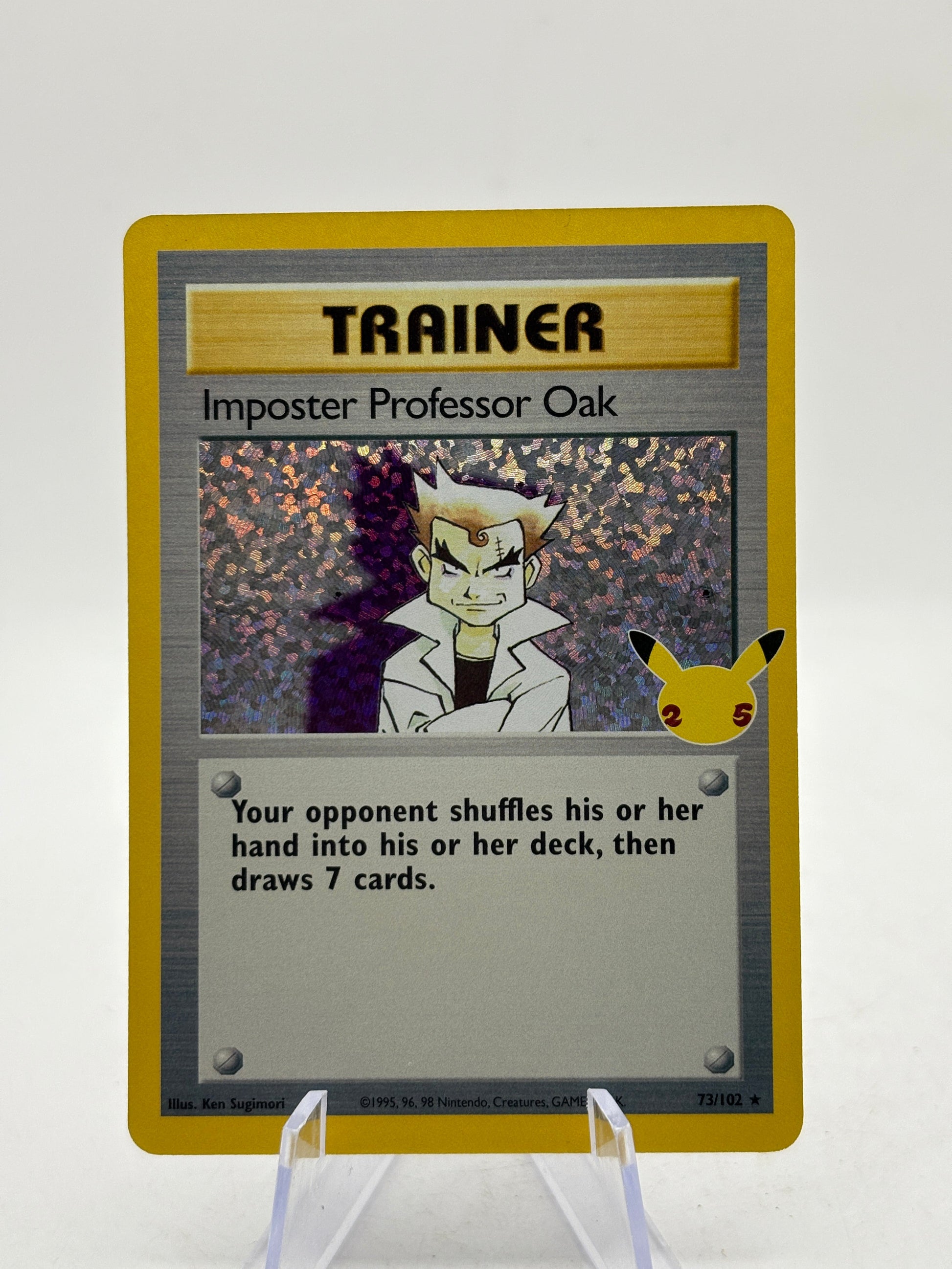 Pokemon TCG Celebrations Classic Collection - Imposter Professor Oak 73/102 NM FRENLY BRICKS - Open 7 Days