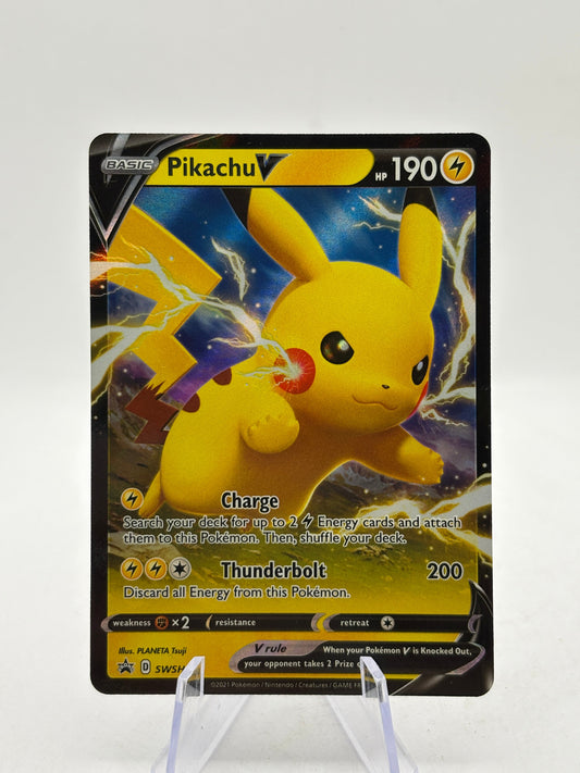 Pokemon TCG Sword Shield Promos - Pikachu V SWSH061 Promo NM FRENLY BRICKS - Open 7 Days