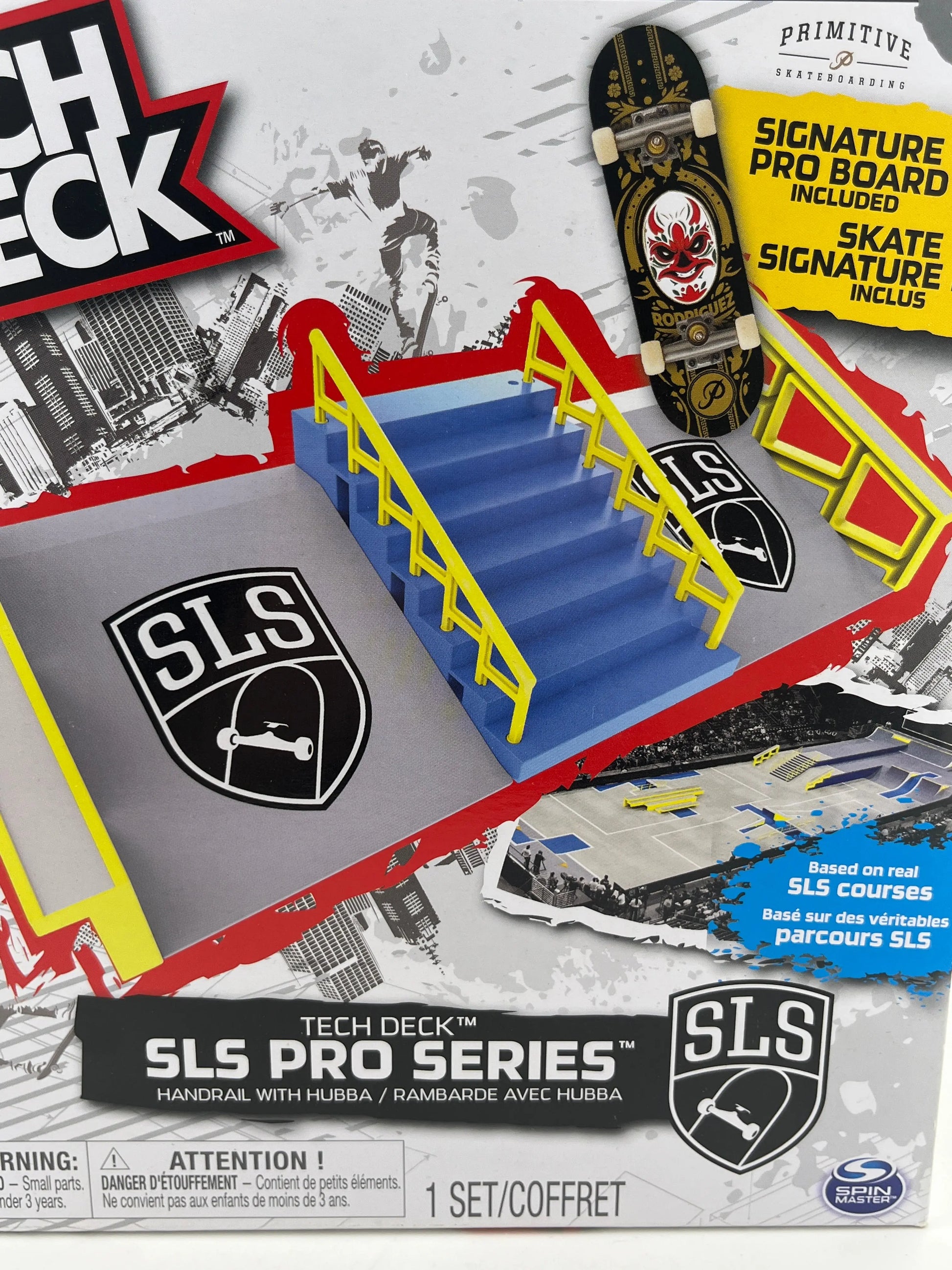Tech Deck SLS Pro Series Handrail with Hubba incl. Signature Primitive Pro Board FRENLY BRICKS - Open 7 Days