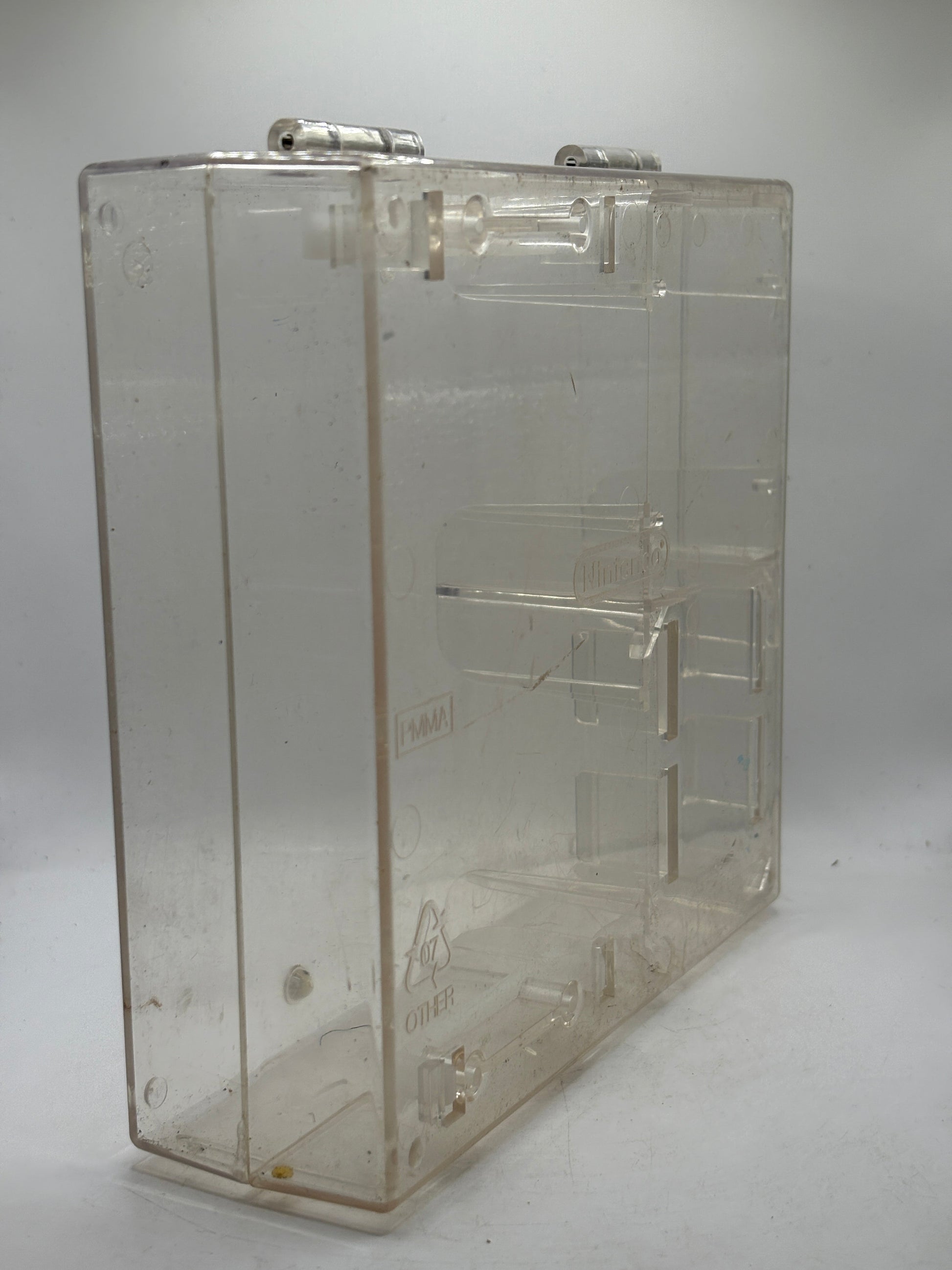 Official Nintendo Game Boy Clear Plastic OEM Play it Loud Hard Case Damage FRENLY BRICKS - Open 7 Days