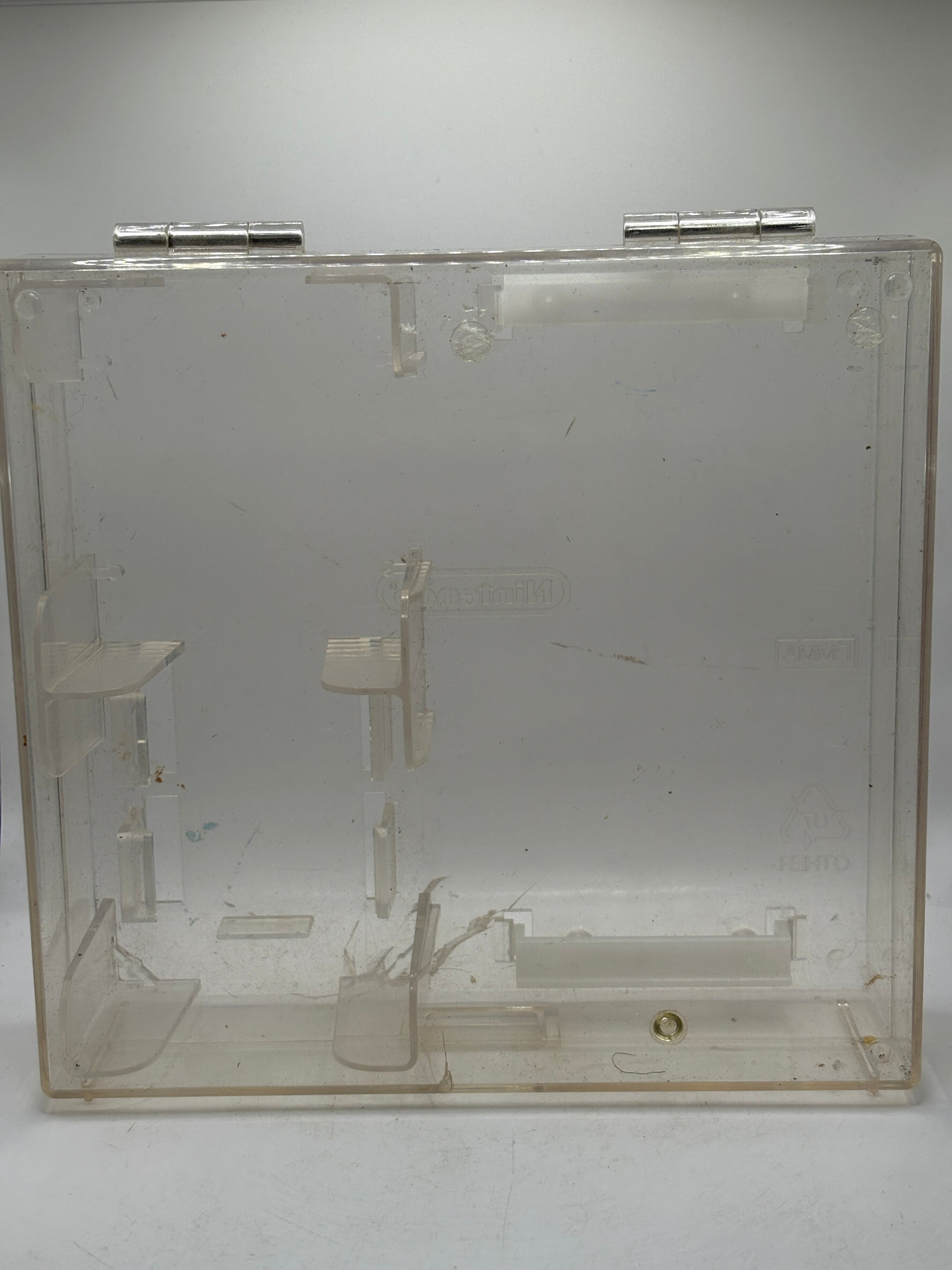 Official Nintendo Game Boy Clear Plastic OEM Play it Loud Hard Case Damage FRENLY BRICKS - Open 7 Days