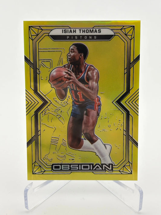 2021-22 Panini Obsidian Gold Isiah Thomas /10 #142 FRENLY BRICKS - Open 7 Days