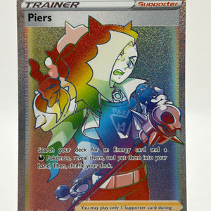 Pokemon TCG Sword Shield Champions Path - Piers 078/073 Rainbow Full Art Nm FRENLY BRICKS - Open 7 Days