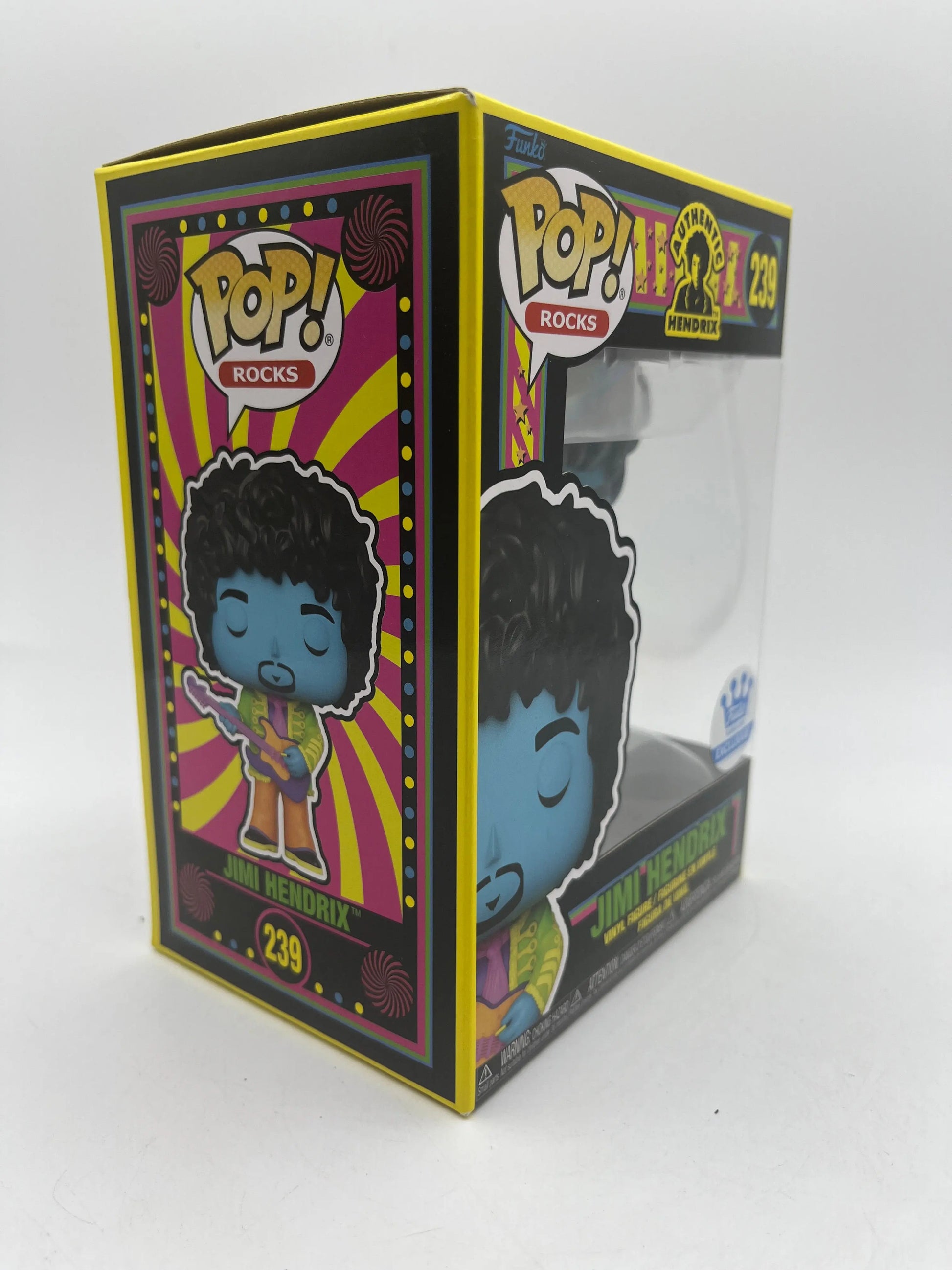 Funko POP Rocks Authentic Hendrix Jimi Hendrix Blacklight #239 +combinedshipping FRENLY BRICKS - Open 7 Days