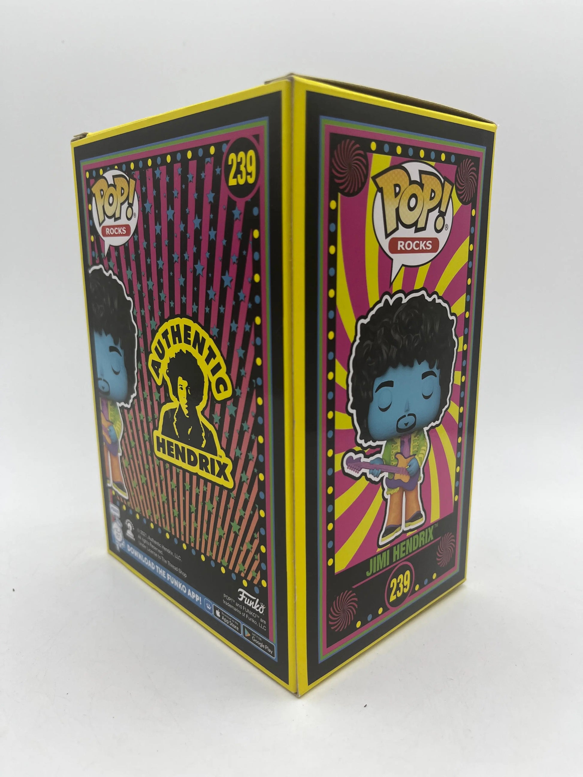 Funko POP Rocks Authentic Hendrix Jimi Hendrix Blacklight #239 +combinedshipping FRENLY BRICKS - Open 7 Days