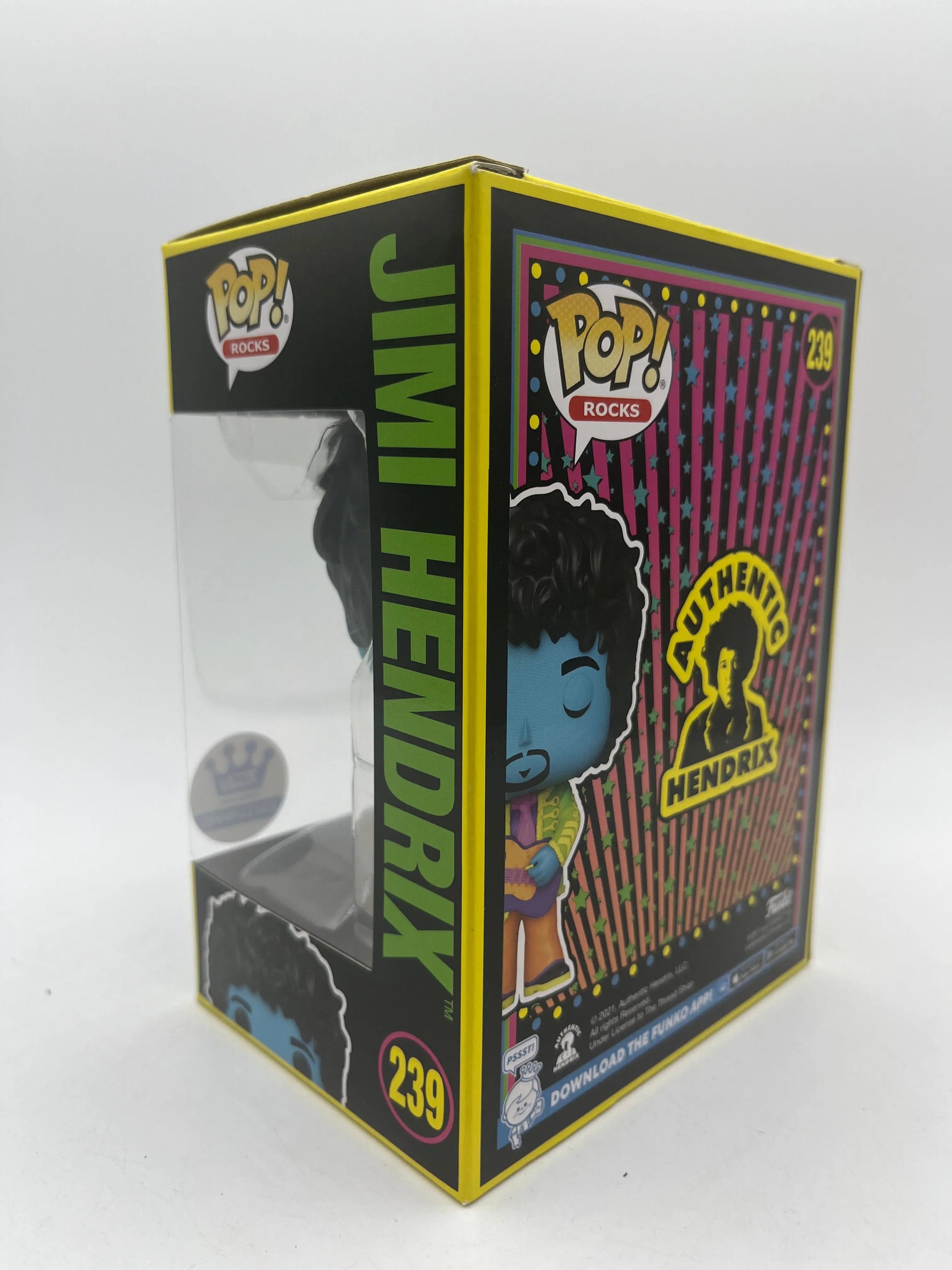 Funko POP Rocks Authentic Hendrix Jimi Hendrix Blacklight #239 +combinedshipping FRENLY BRICKS - Open 7 Days