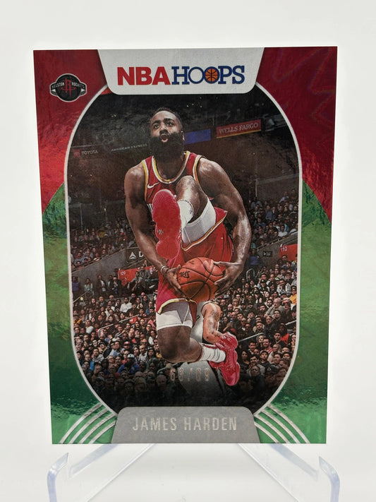 2020-21 Panini Hoops #178 James Harden Green Red Explosion /89 FRENLY BRICKS - Open 7 Days