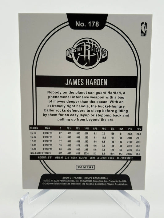 2020-21 Panini Hoops #178 James Harden Green Red Explosion /89 FRENLY BRICKS - Open 7 Days