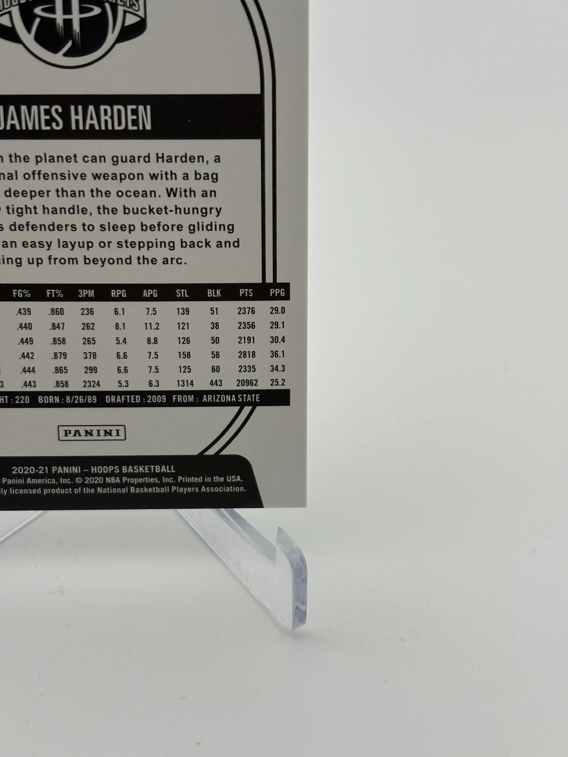 2020-21 Panini Hoops #178 James Harden Green Red Explosion /89 FRENLY BRICKS - Open 7 Days