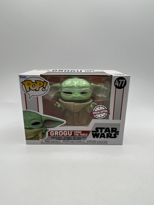 Funko POP! Vinyl Figures Star Wars The Mandalorian Grogu Using the Force #477 FRENLY BRICKS - Open 7 Days