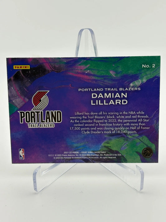 2021-22 Panini Court Kings #2 Damian Lillard Artistry in Motion FRENLY BRICKS - Open 7 Days