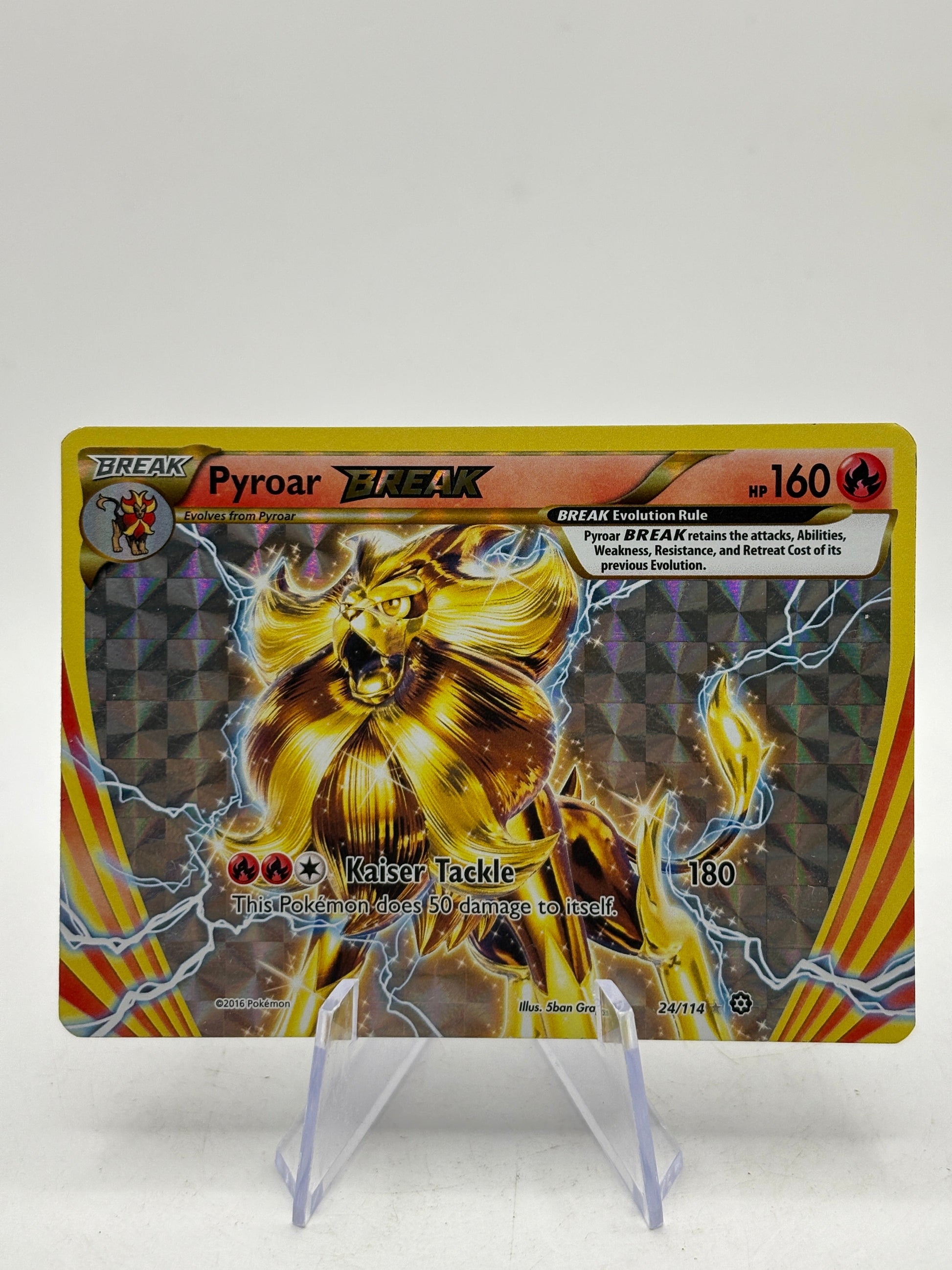 Pokemon TCG XY Steam Siege - Pyroar Break 24/114 Ultra Rare MP FRENLY BRICKS - Open 7 Days