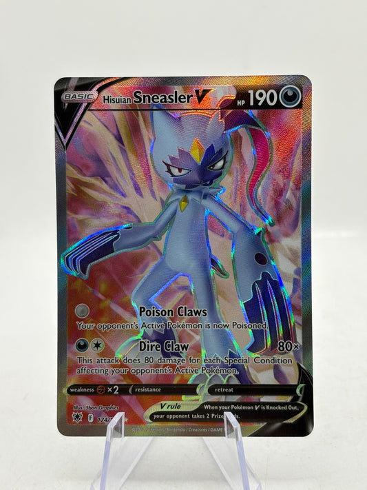 Pokemon TCG Sword Shield Astral Radiance - Hisuian Sneasler V 174/189 Full Art FRENLY BRICKS - Open 7 Days