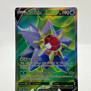 Pokemon TCG Sword Shield Astral Radiance - Starmie V 166/189 Full Art NM FRENLY BRICKS - Open 7 Days