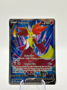 Pokemon TCG Sword Shield Lost Origin - Delphox V 173/196 Full Art Rare