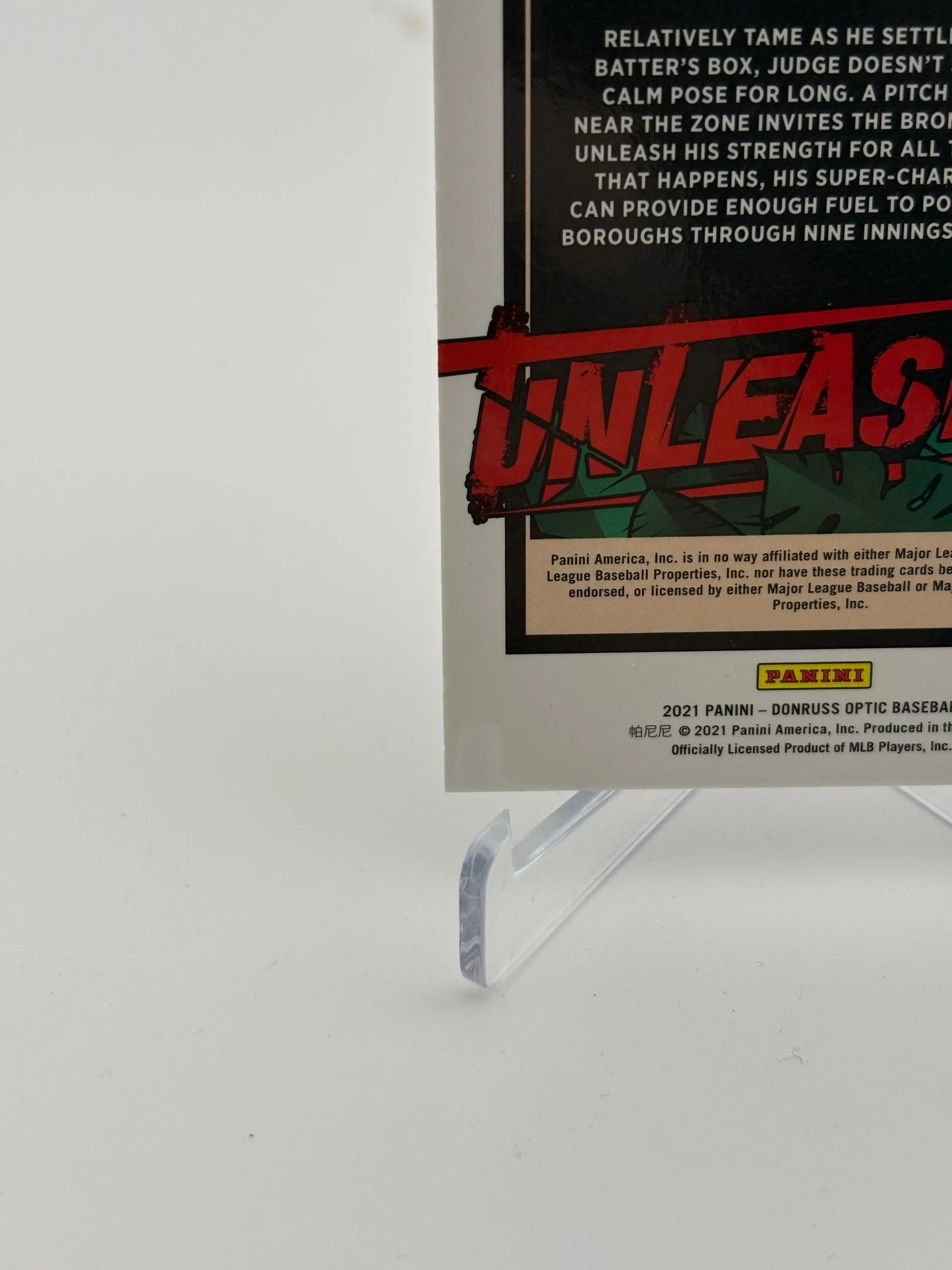 2021 Panini Donruss Optic #UNL5 Aaron Judge Unleashed FRENLY BRICKS - Open 7 Days