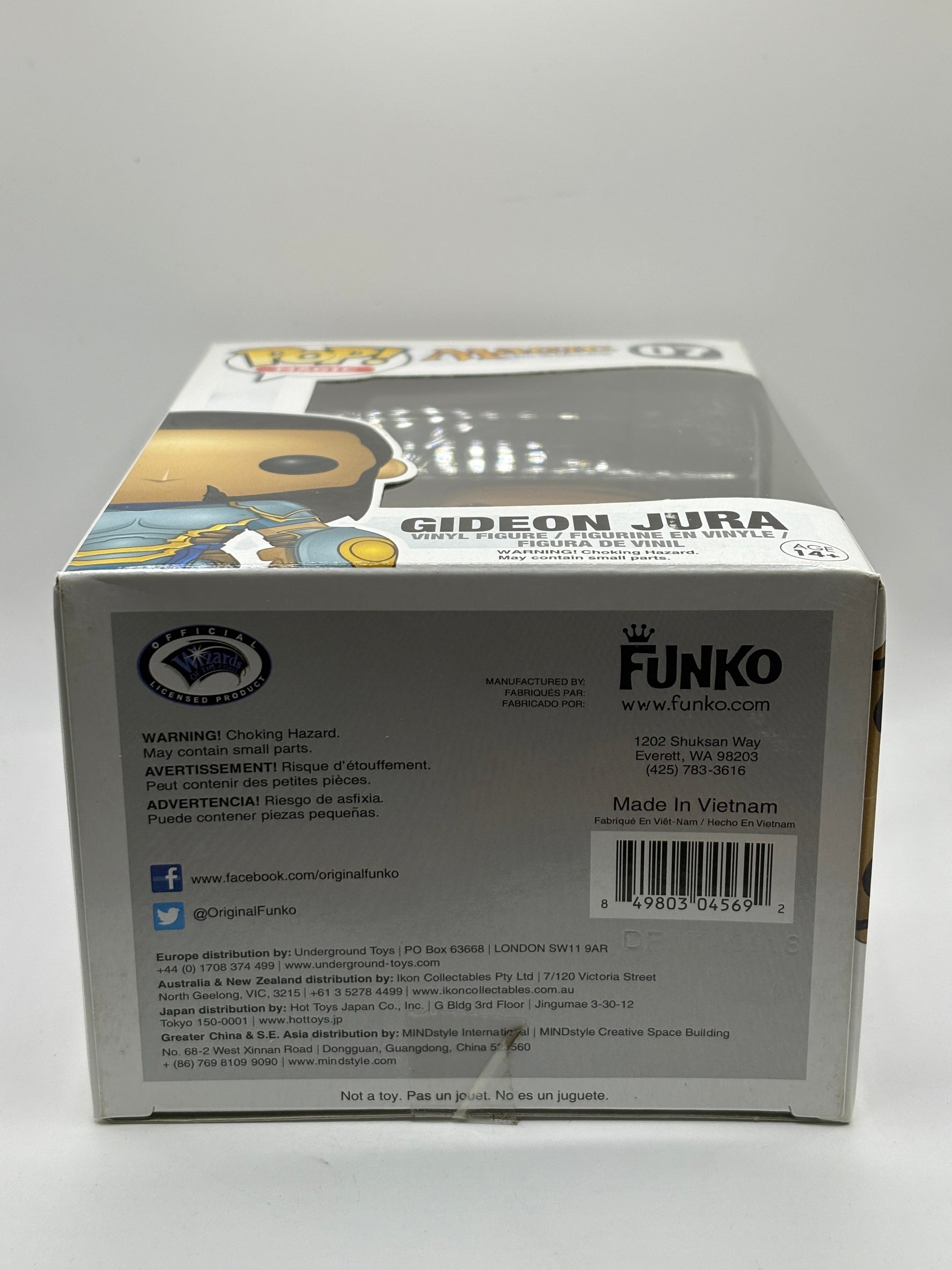 Funko POP! Magic Magic the Gathering #07 Gideon Jura Vinyl Figure FRENLY BRICKS - Open 7 Days