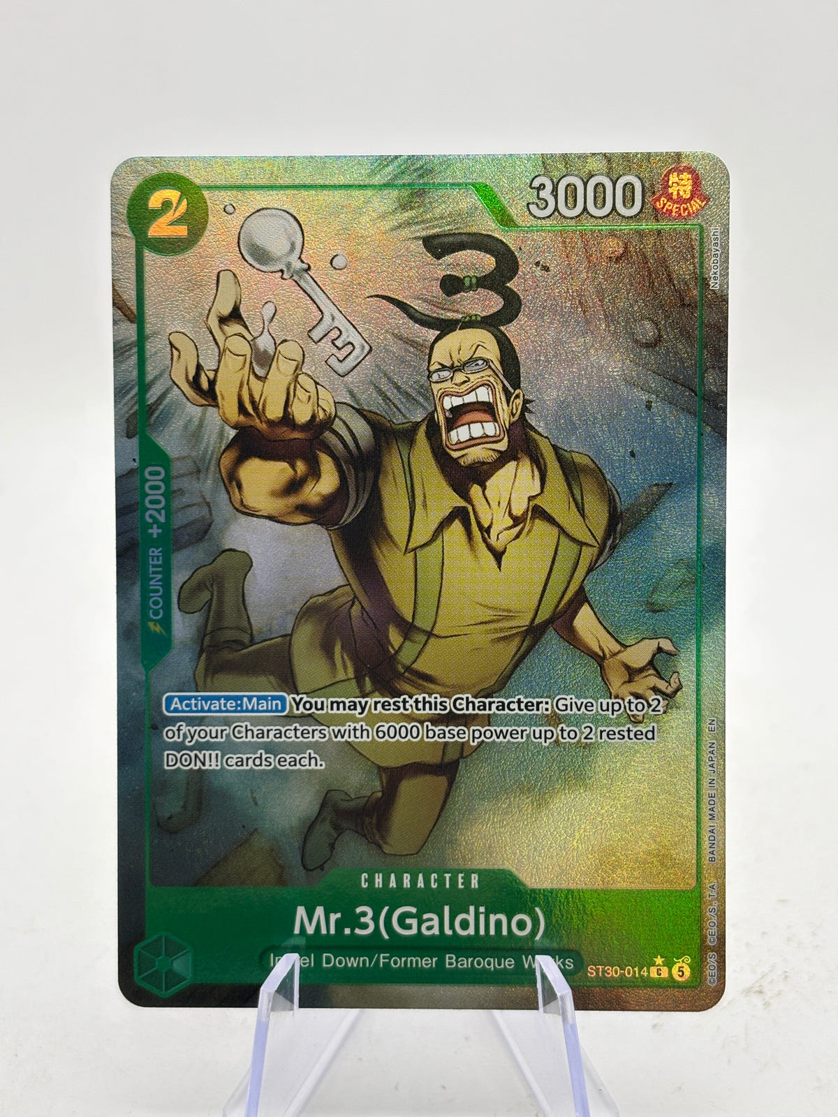 One Piece TCG - ST30 Mr.3 (Galdino) ST30-014 C* Alt Art NM image 1