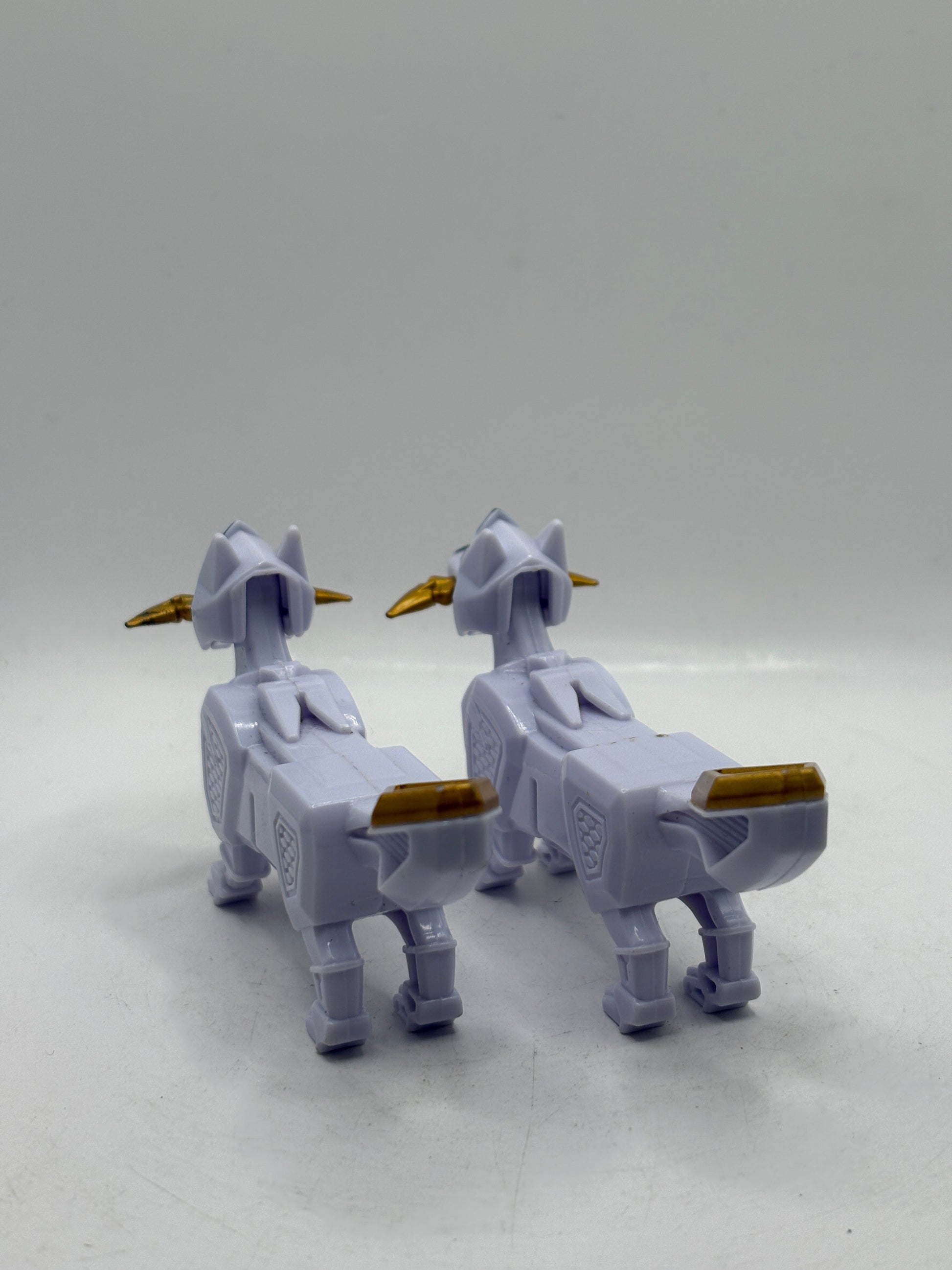 Power Rangers Ninja Steel DX Megazord Kodiak Wolf White Dog Zord x 2 Loose FRENLY BRICKS - Open 7 Days