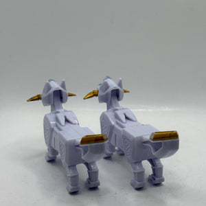 Power Rangers Ninja Steel DX Megazord Kodiak Wolf White Dog Zord x 2 Loose FRENLY BRICKS - Open 7 Days