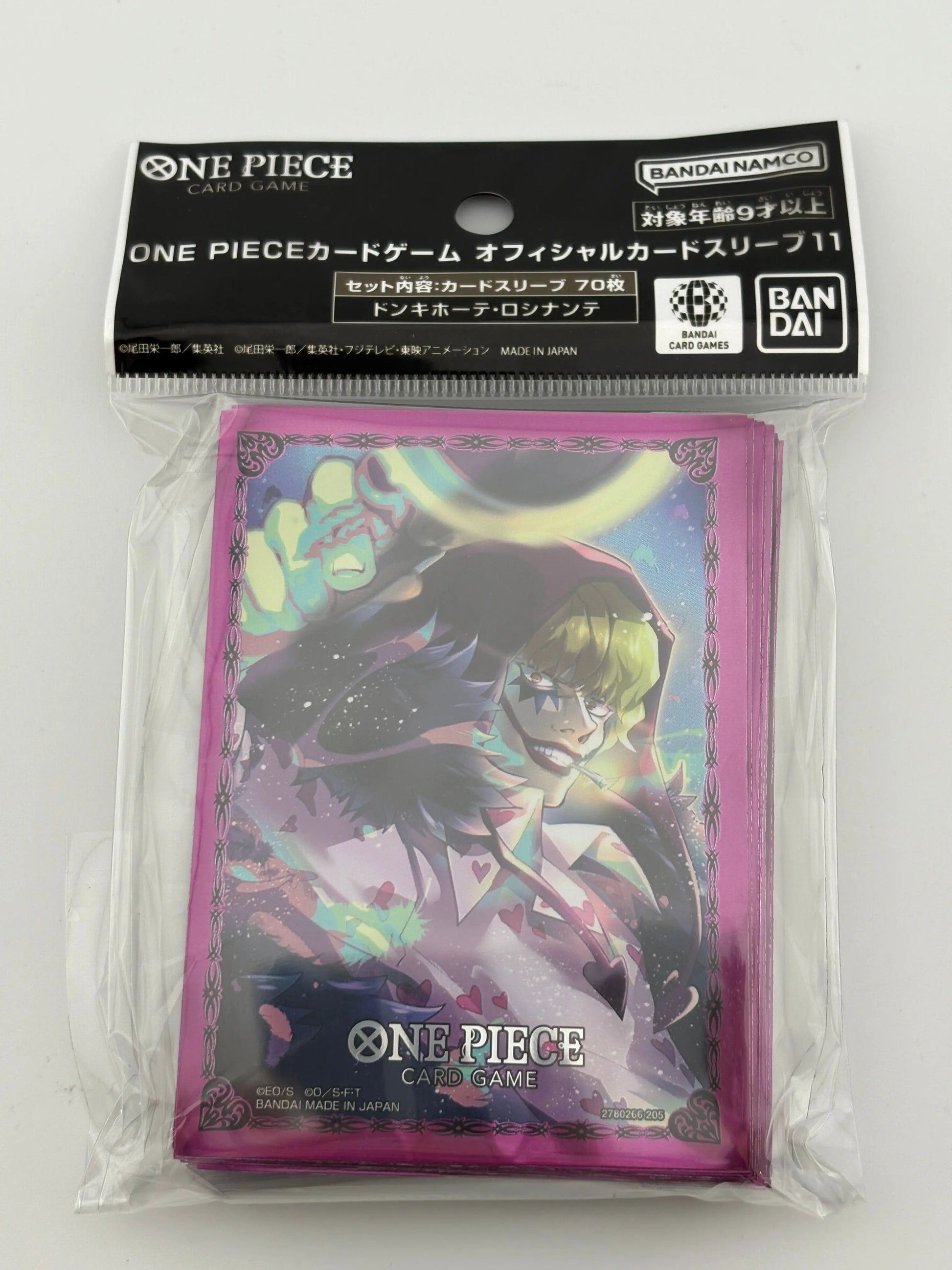 One Piece Card Game Official Card Sleeve Series 11 - Donquixote Rosinante FRENLY BRICKS - Open 7 Days