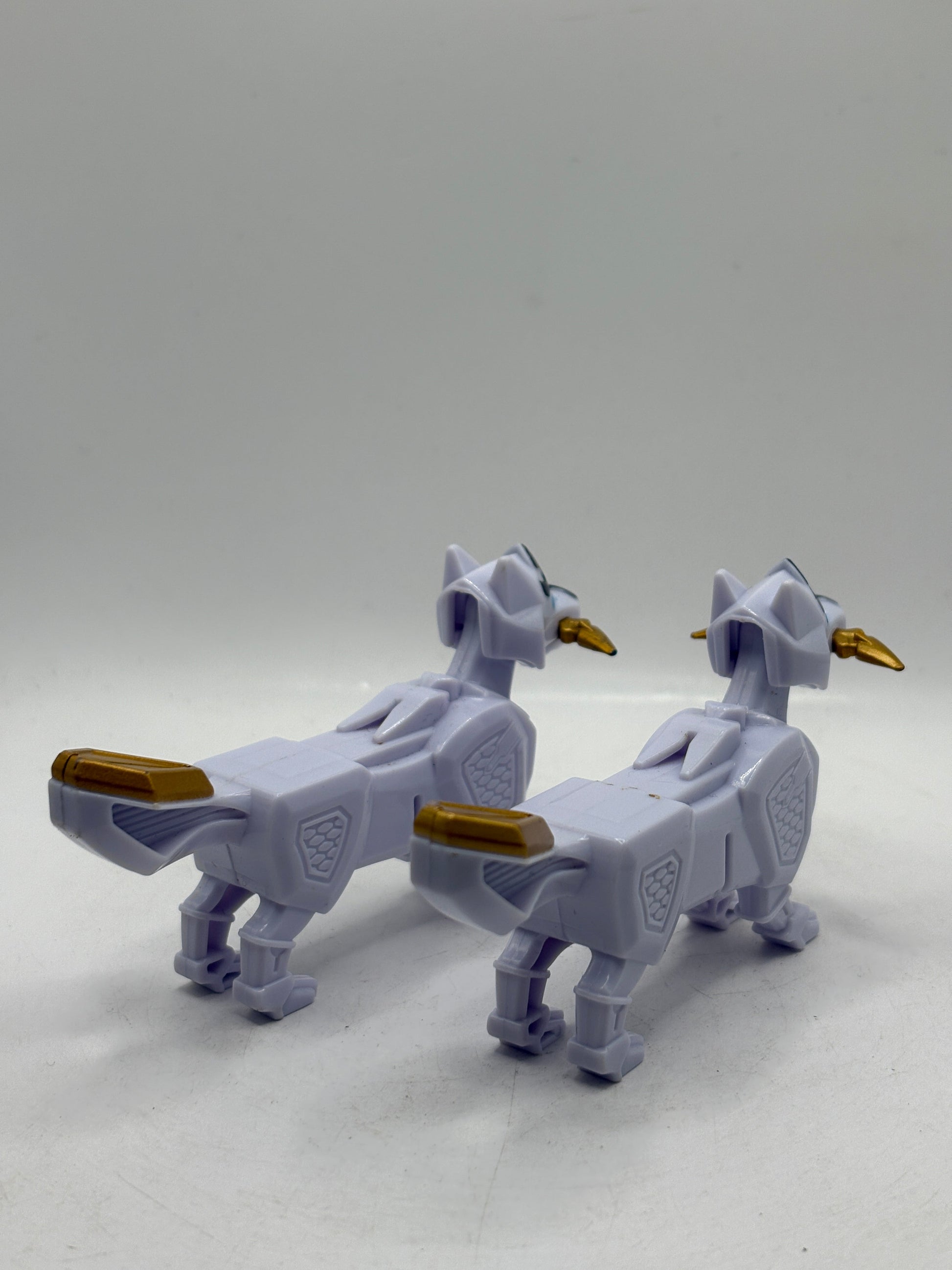 Power Rangers Ninja Steel DX Megazord Kodiak Wolf White Dog Zord x 2 Loose FRENLY BRICKS - Open 7 Days