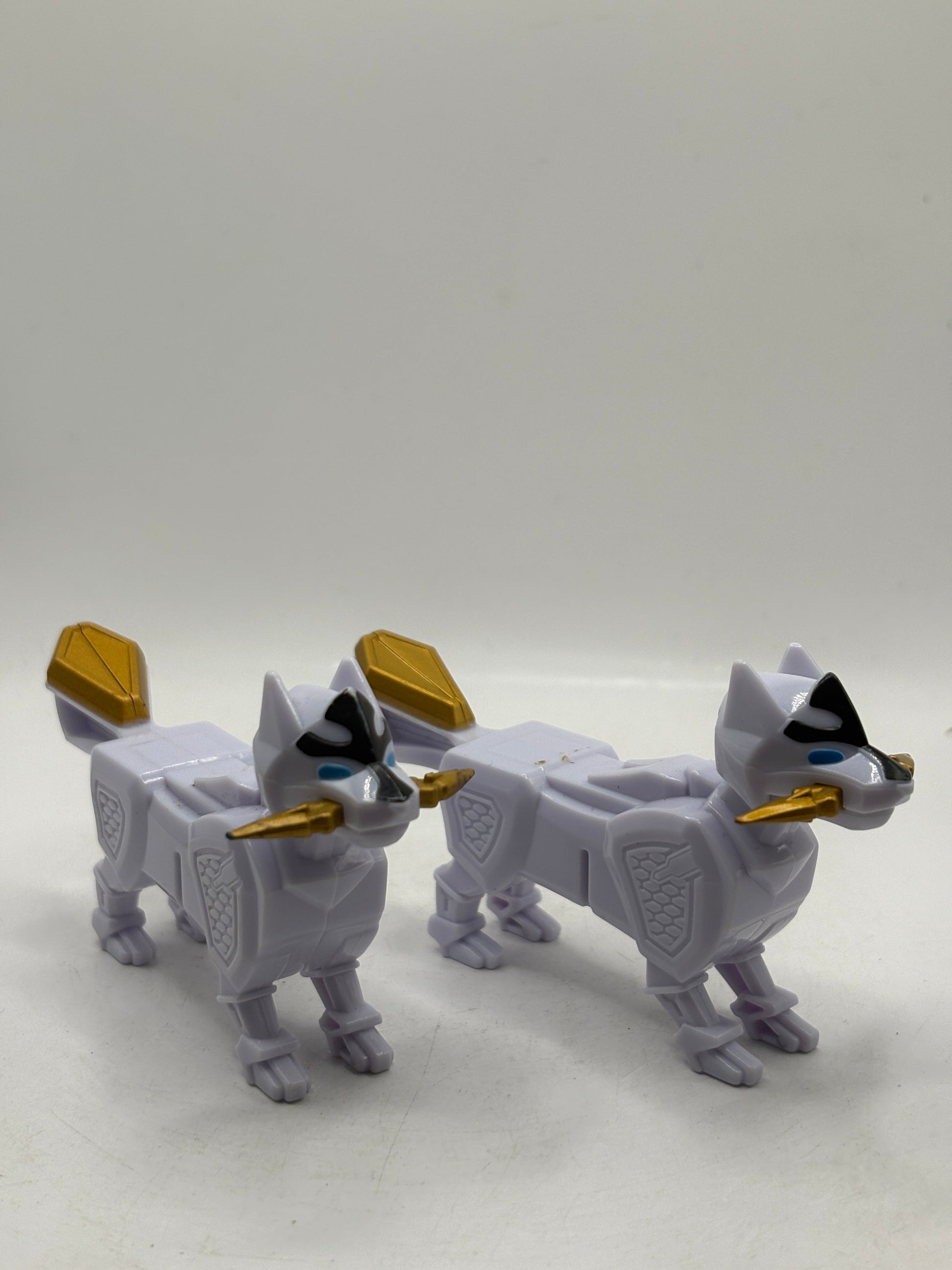 Power Rangers Ninja Steel DX Megazord Kodiak Wolf White Dog Zord x 2 Loose FRENLY BRICKS - Open 7 Days