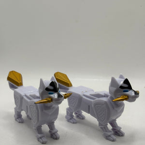 Power Rangers Ninja Steel DX Megazord Kodiak Wolf White Dog Zord x 2 Loose FRENLY BRICKS - Open 7 Days