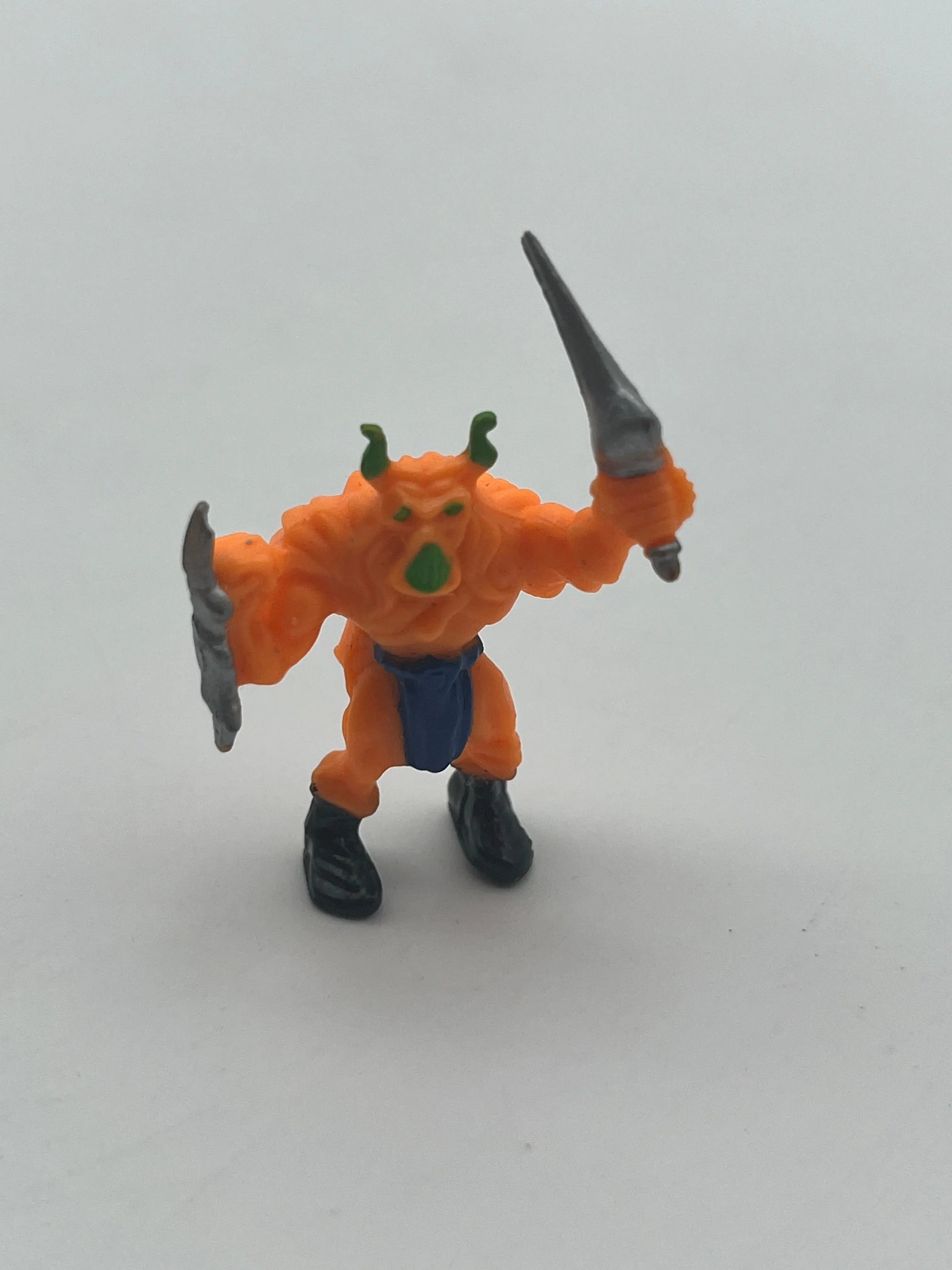 1992 Mighty Max Warmonger Figure from Skull Mountain Accessory Part Orange Guy FRENLY BRICKS - Open 7 Days