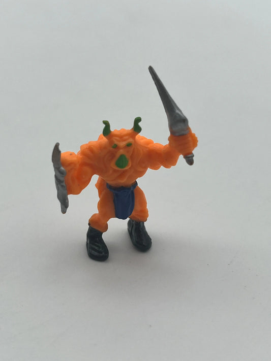 1992 Mighty Max Warmonger Figure from Skull Mountain Accessory Part Orange Guy FRENLY BRICKS - Open 7 Days