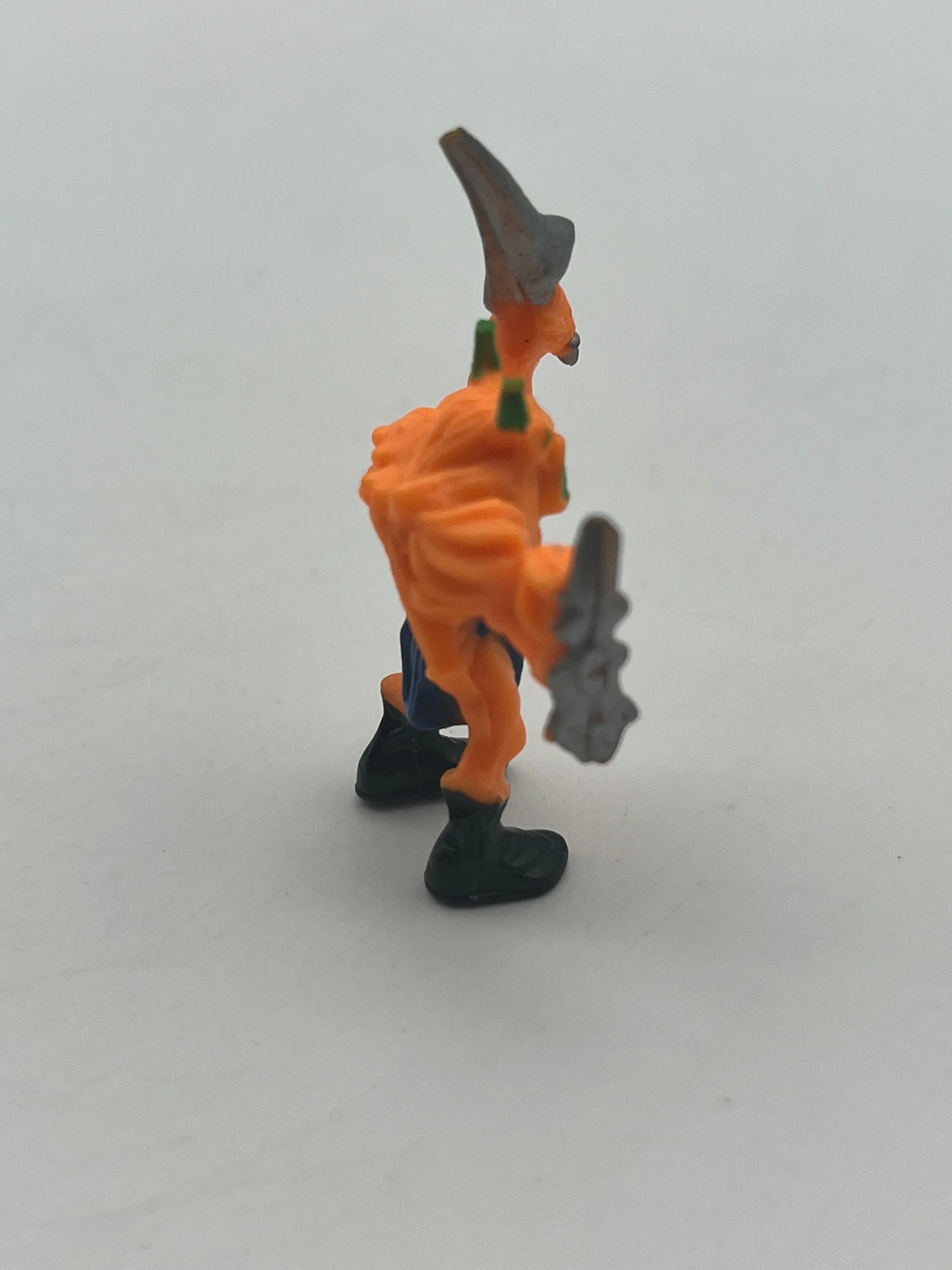 1992 Mighty Max Warmonger Figure from Skull Mountain Accessory Part Orange Guy FRENLY BRICKS - Open 7 Days