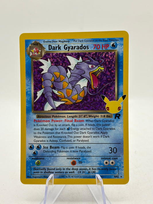 Pokemon TCG 25th Celebrations - Dark Gyarados 8/82 Holo Rare NM FRENLY BRICKS - Open 7 Days