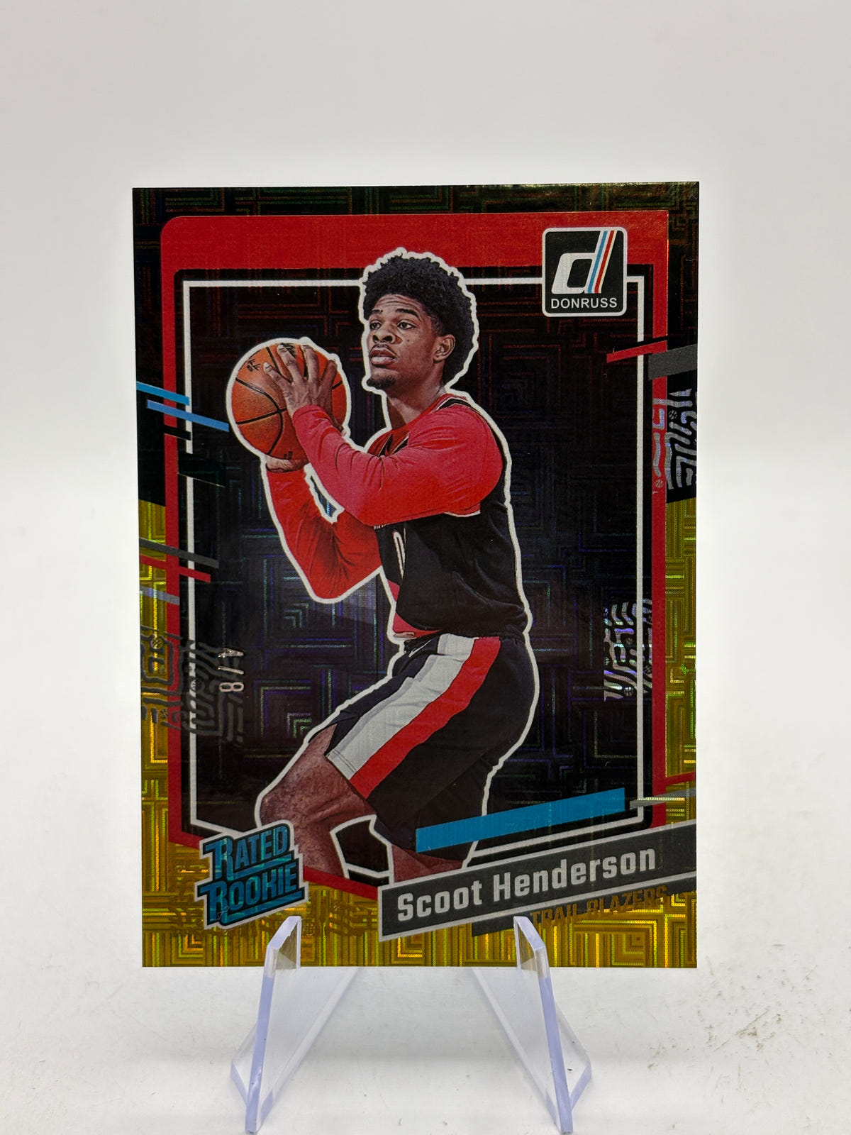 2023-24 Panini Donruss Choice Black Gold #250 Rated Rookie Scoot Henderson /8 image 1