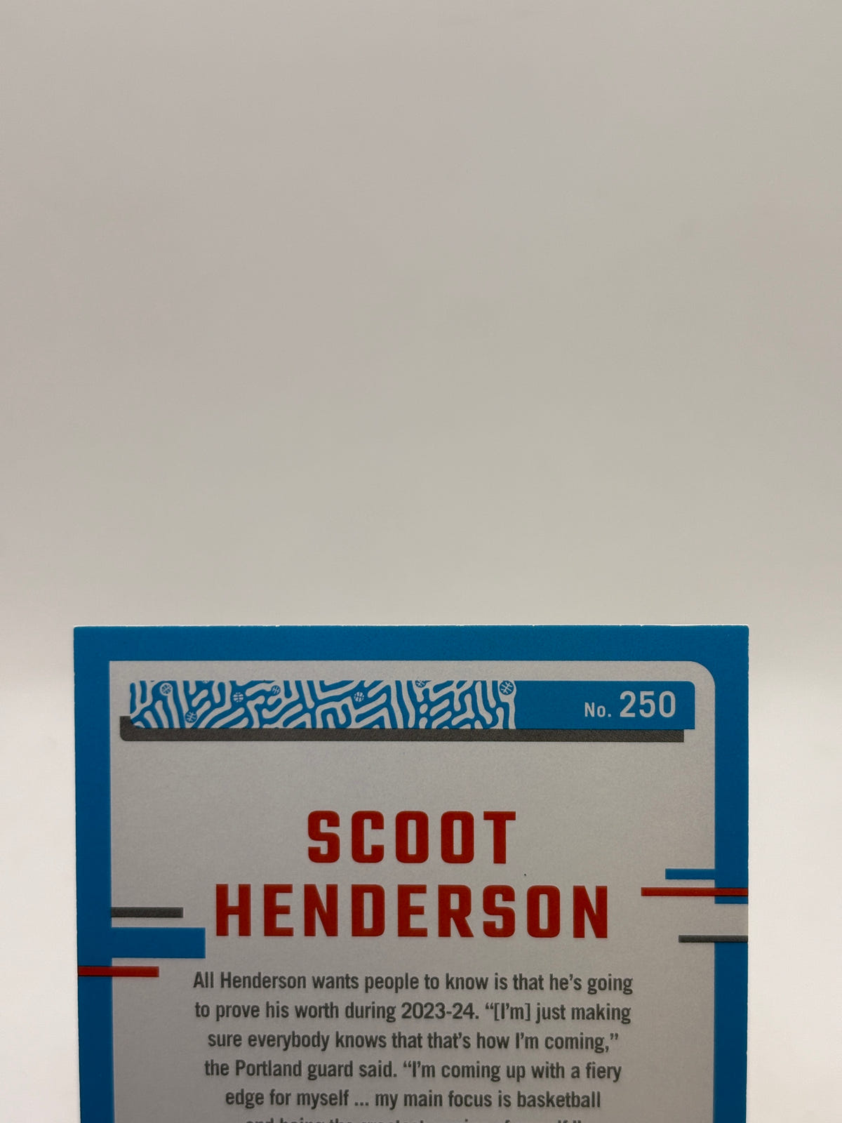 2023-24 Panini Donruss Choice Black Gold #250 Rated Rookie Scoot Henderson /8 image 3