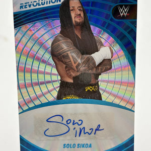 2023 Revolution WWE Autographs Sunburst #AGSLS Solo Sikoa Auto /99 FRENLY BRICKS - Open 7 Days