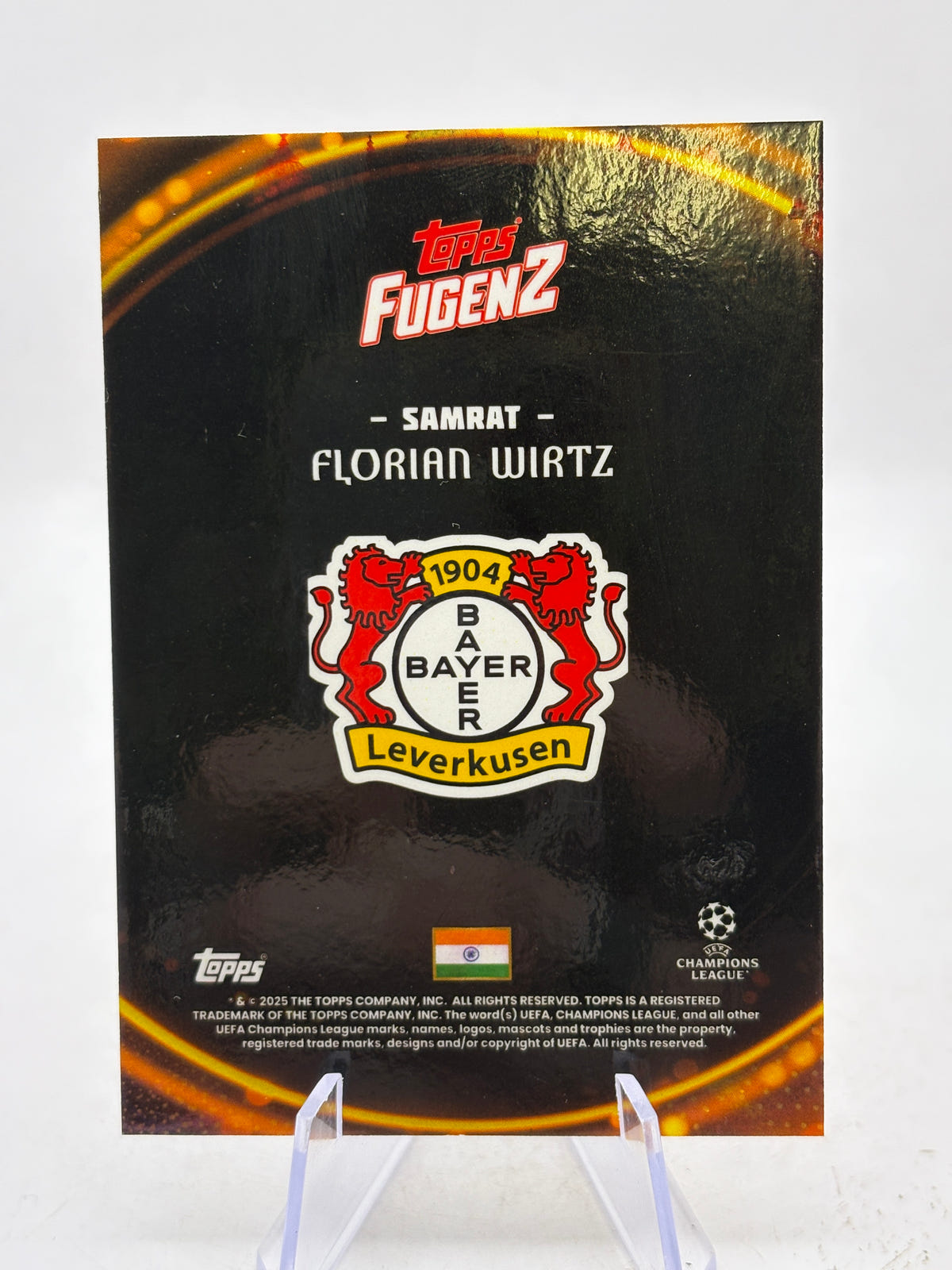 2025 Topps FugenZ Samrat - Florian Wirtz 06/10 Bayer Leverkusen image 2