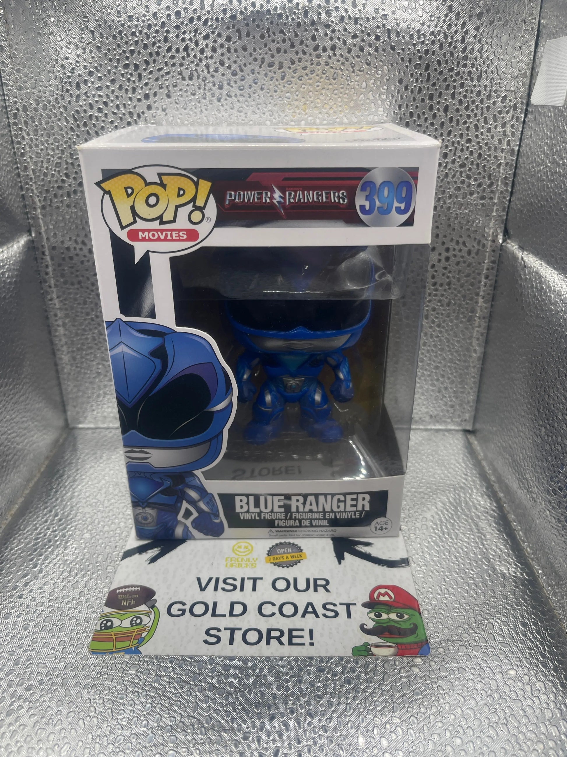 Funko POP! Movies Power Rangers #399 Blue Ranger FRENLY BRICKS - Open 7 Days