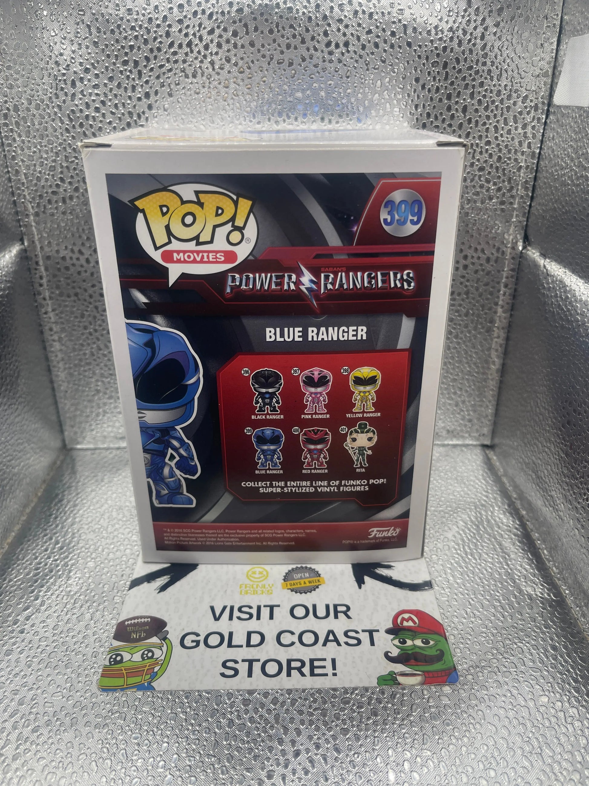 Funko POP! Movies Power Rangers #399 Blue Ranger FRENLY BRICKS - Open 7 Days