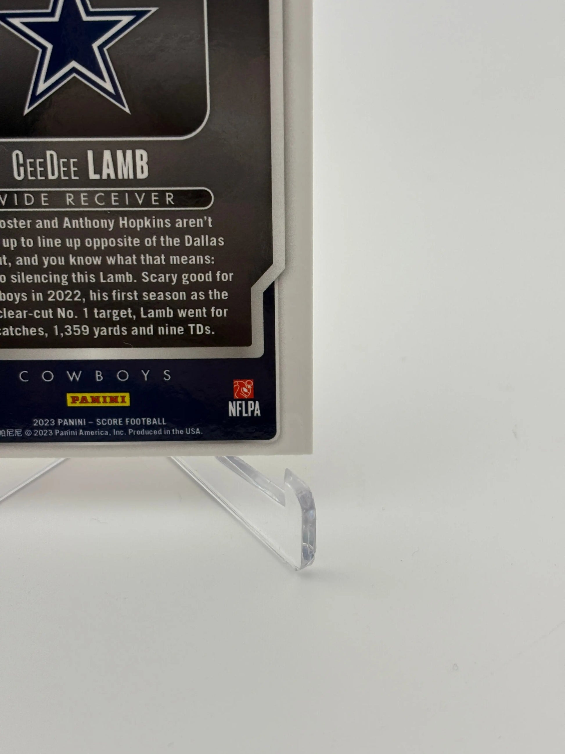 2023 Panini Score - CeeDee Lamb “SHOWTIME” 3D Lenticular CASE HIT #ST-19 FRENLY BRICKS - Open 7 Days