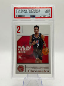 2018 Panini Chronicles #89 Shai Gilgeous-Alexander PSA 9